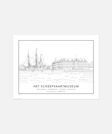HUYSZ Amsterdam scheepvaartmuseum 30x40 zonder